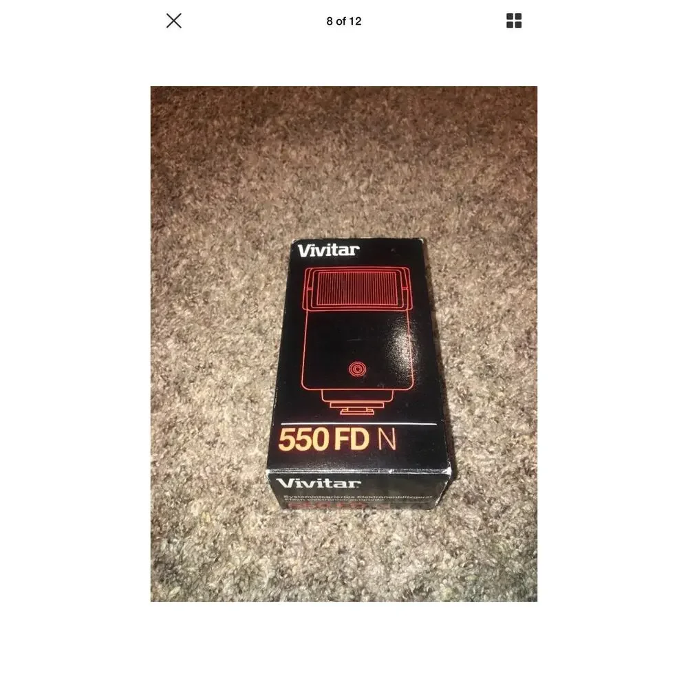 Vivitar 550FD Tilt Flash Nikon In Box